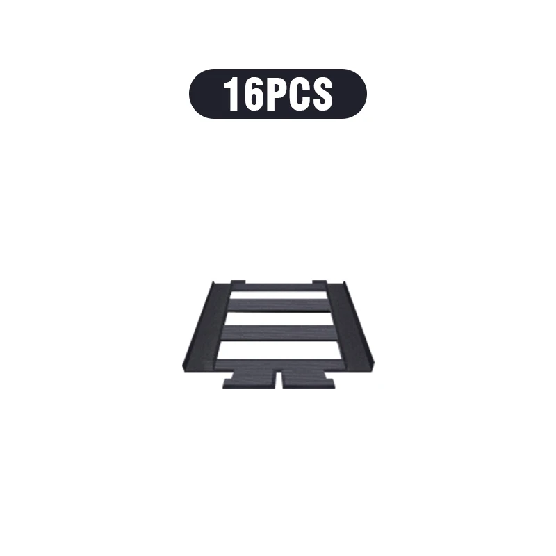 16pcs Straight Rails
