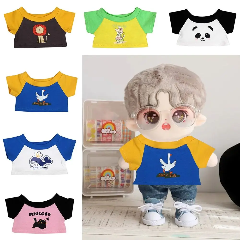 Ropa de muñeca de algodón de conejito bonito de 20cm, regalo hecho a mano, accesorios para muñecas, camiseta DIY para muñecas - imagen 2