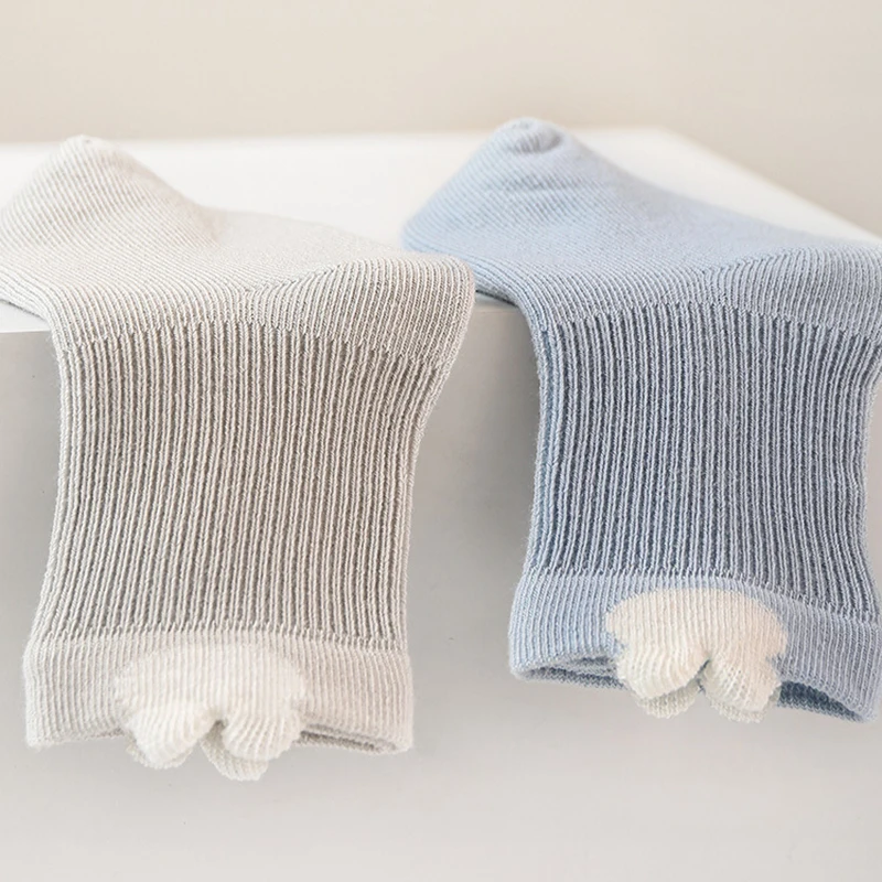 Calcetines suaves sin costuras de algodón peinado para bebé - imagen 4