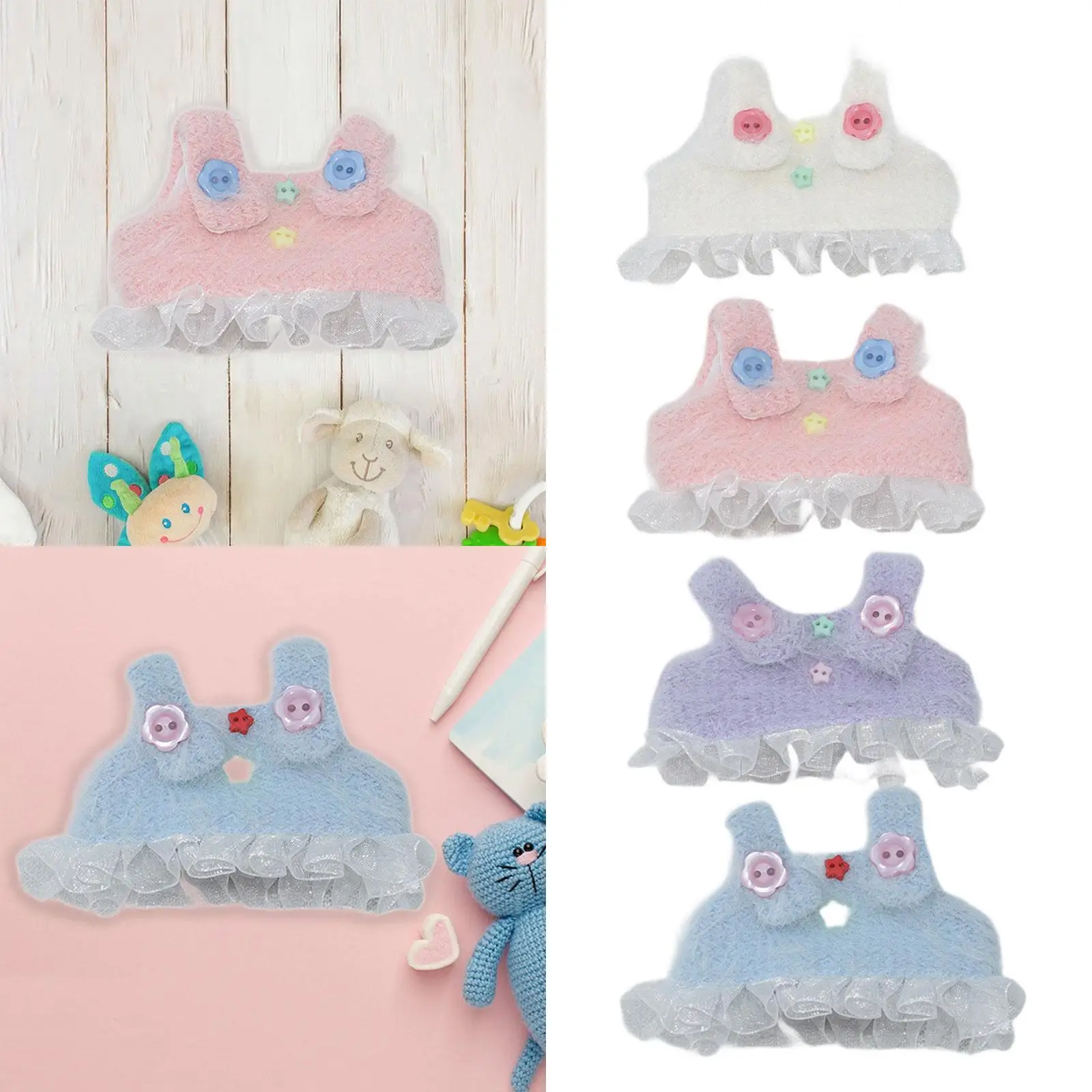 Dolls Dress Miniature Clothes Accessories for 17cm Girl Dolls Birthday Gifts, Halloween Gifts