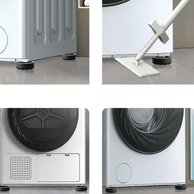 Nuevo 4 Uds. Almohadillas absorbentes de golpes de silicona para el hogar con ventosa almohadilla antideslizante para pies marco de Base alta soporte de ventosa silencioso - imagen 2