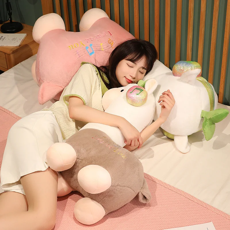 Muñecos de peluche de Alpaca Llama, animales de peluche de 25-68CM, suaves, regalos de cumpleaños - imagen 5