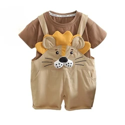 Conjunto de verano para bebé: camiseta con dibujos animados y shorts