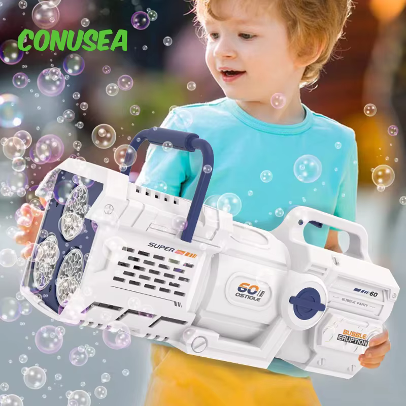 Pistola de burbujas eléctrica automática para niños al aire libre - imagen 3