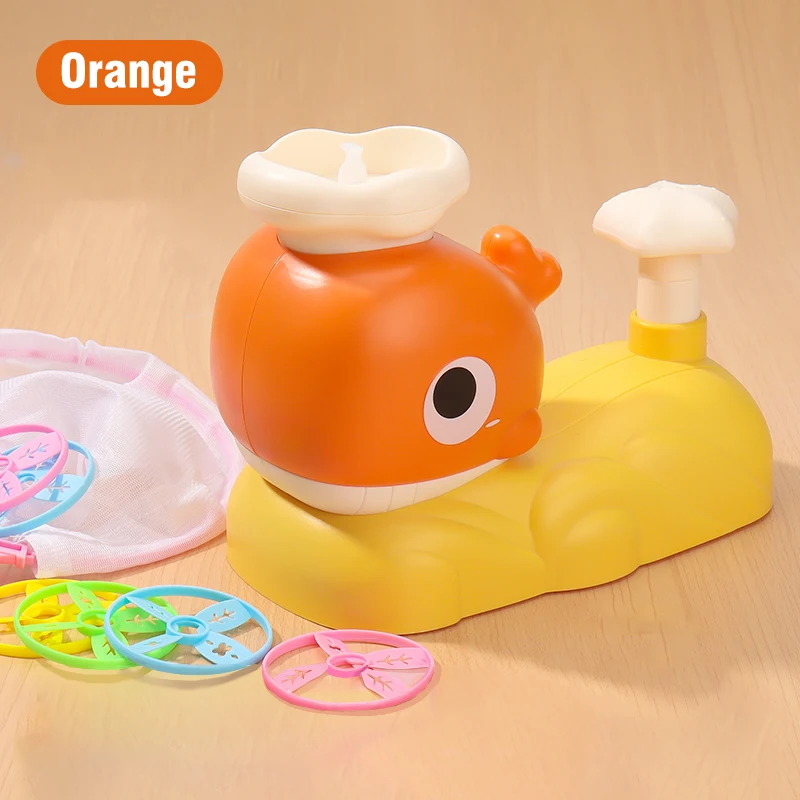 Juguetes lanzadores de aire para niños, platillo de disco volador, lanzador de pies, juegos de interior y exterior, máquina de remojo, juguete de salto para niños, Navidad - imagen 5