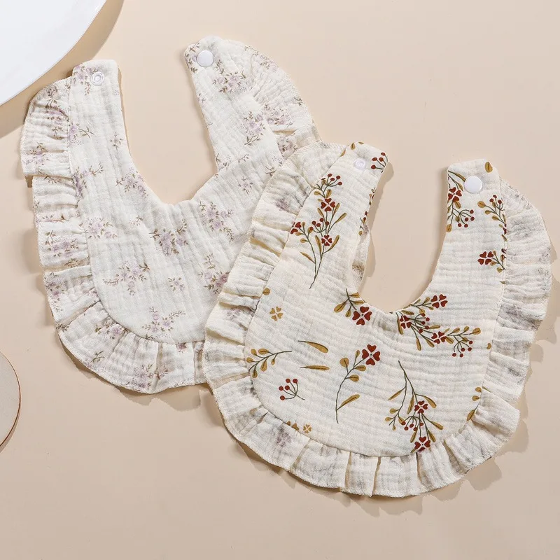 Baberos de muselina con volantes y bandana absorbente - imagen 3