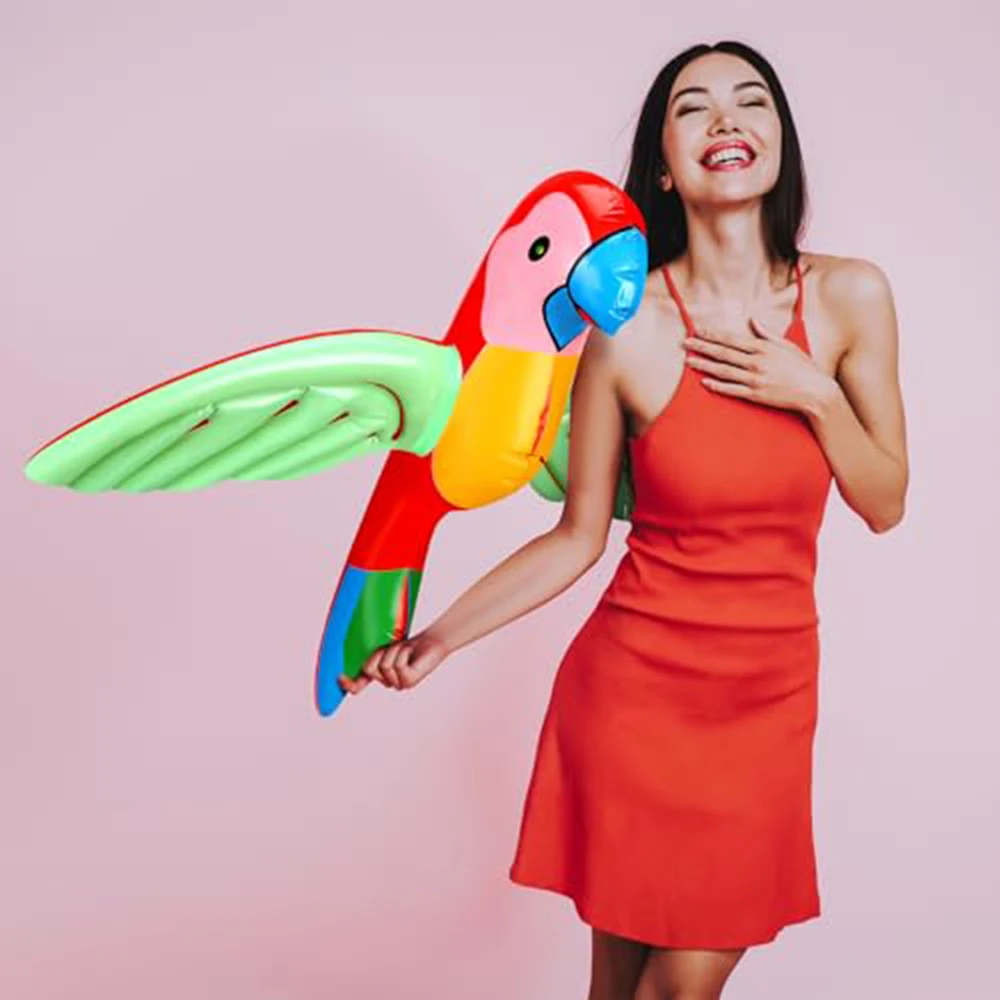 Loro inflable de PVC para niños – Playa y juegos al aire libre - imagen 2