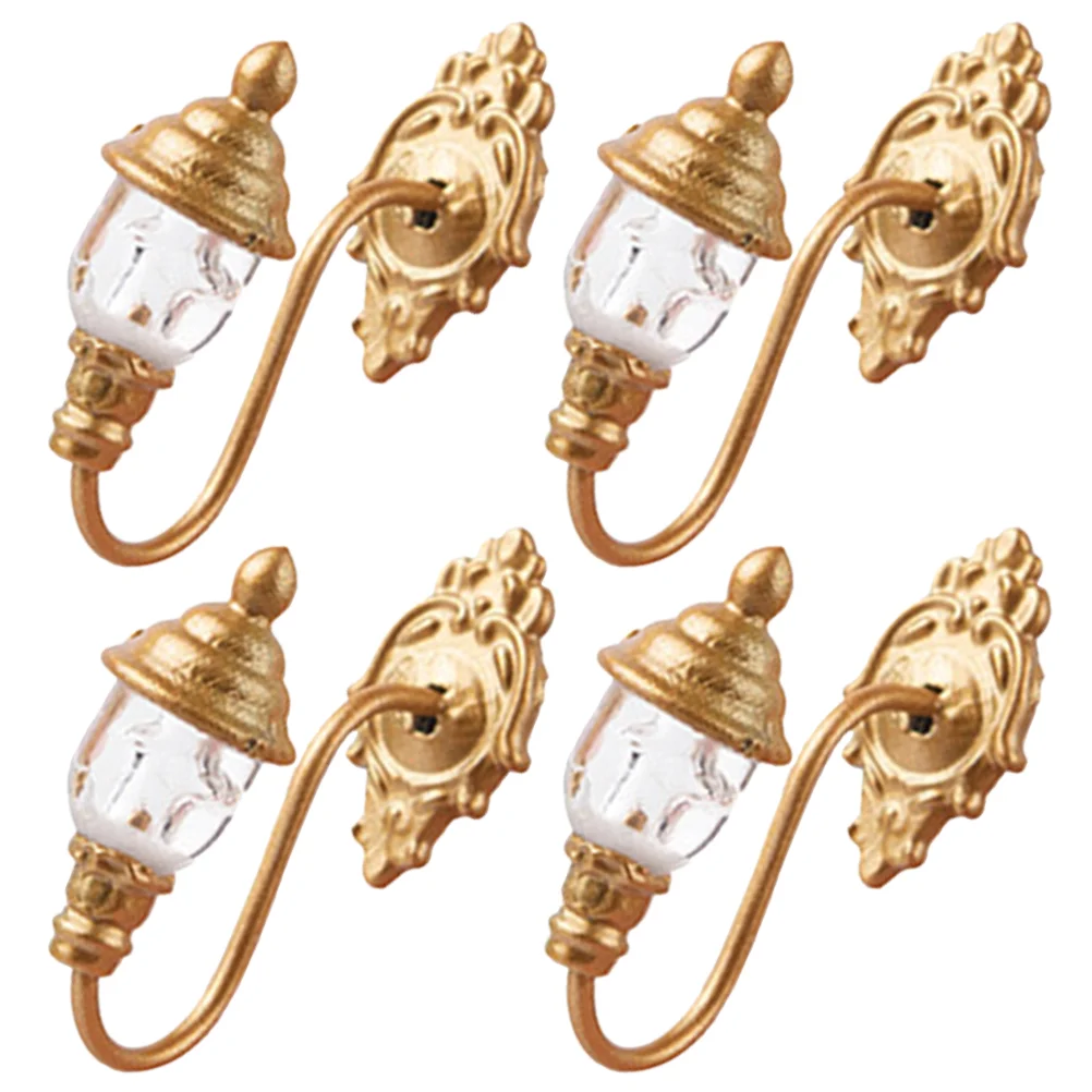 4 Uds. Material de luz Solar de pared Mini lámpara Artificial exterior Patio mesa de arena materiales de construcción - imagen 2