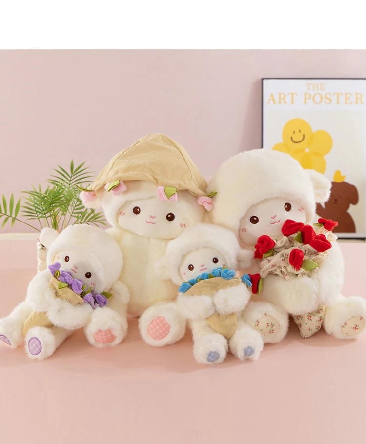 Peluche de cordero con ramo de rosas – Regalo original San Valentín - imagen 5