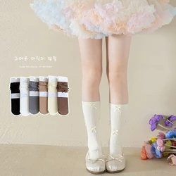 Calcetines de algodón holgados con lazo para niños