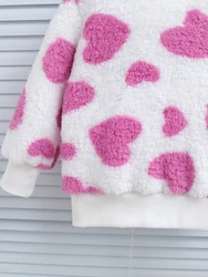Chaqueta de lana gruesa con capucha para niña – Suave otoño e invierno