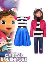 Disfraz de casa de muñecas de Gabby, vestido de fiesta de cumpleaños para niña, disfraz de Carnaval de Halloween, disfraz de gatos de casa de muñecas Gabby, traje para niños