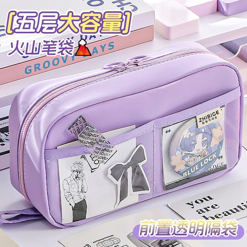 Estuche escolar transparente organizador para material de clase - imagen 3