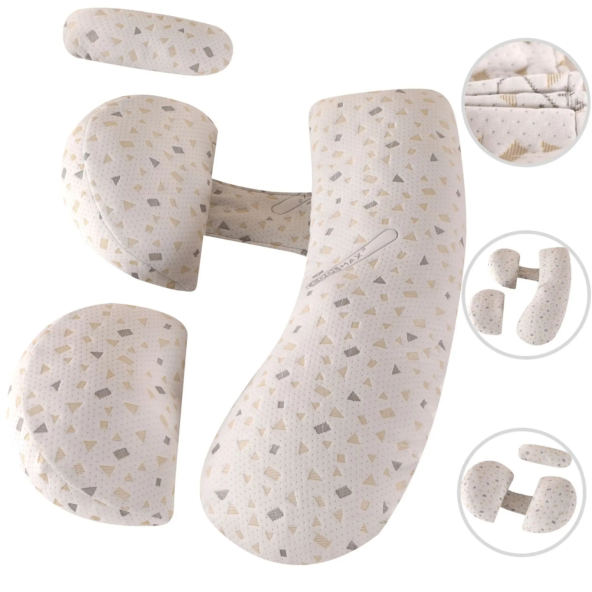 Cojín de embarazo H: soporte abdominal para dormir y amamantar - imagen 5