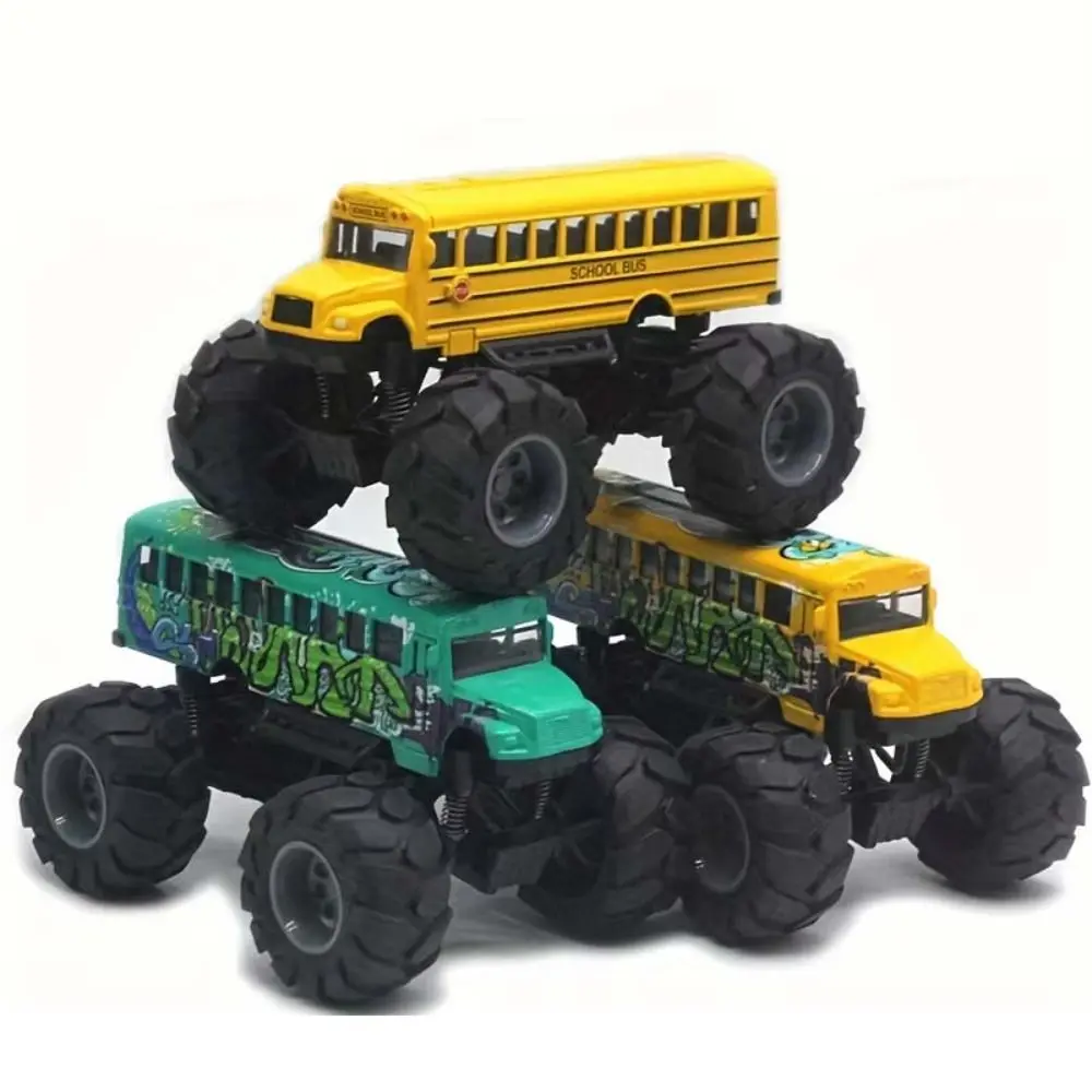 Autobús escolar de metal fundido – Juguete educativo para niños
