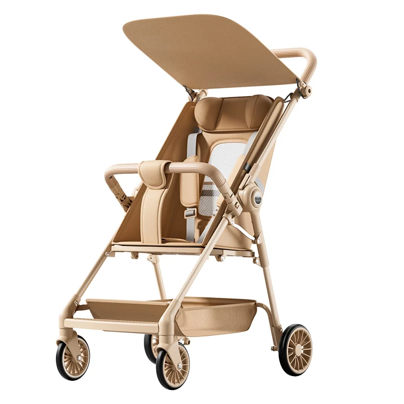 Cochecito plegable On-The-Go, solo plegado instantáneo, respaldo rígido de 3,8 kg, asiento antideslizante de 34 cm de ancho, apto para equipaje de cabina de avión - imagen 4