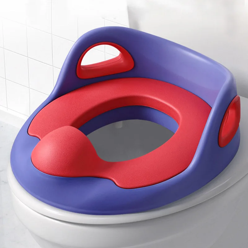 Orinal de dibujos animados para bebé, asiento de inodoro para niños, asiento de inodoro suave antideslizante para entrenamiento de inodoro para niños, cojín urinario para niños, almohadilla para silla