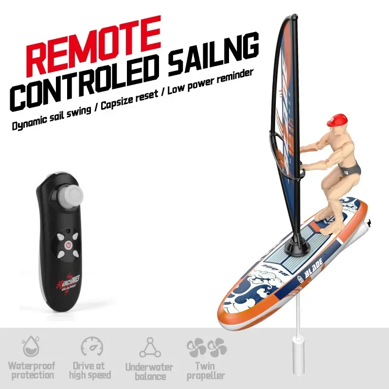Barco a control remoto impermeable para niños – Juguete de piscina
