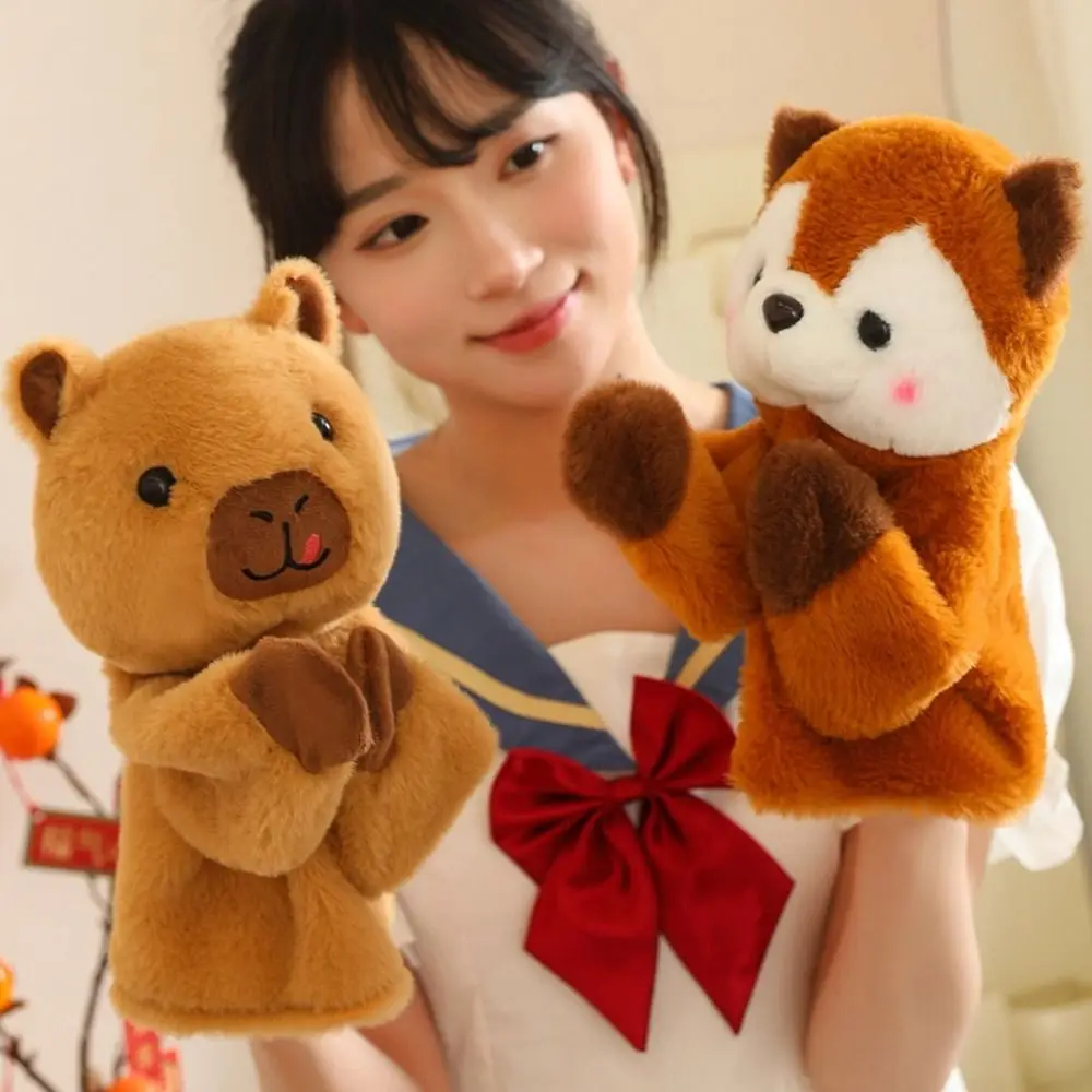 Muñeco de perro de boxeo Husky, marioneta de mano Vocal, batalla divertida, juguete de peluche interactivo creativo, regalos para niños, 1/2 Uds. - imagen 5