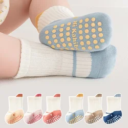 Calcetines de algodón antideslizantes para niño y niña