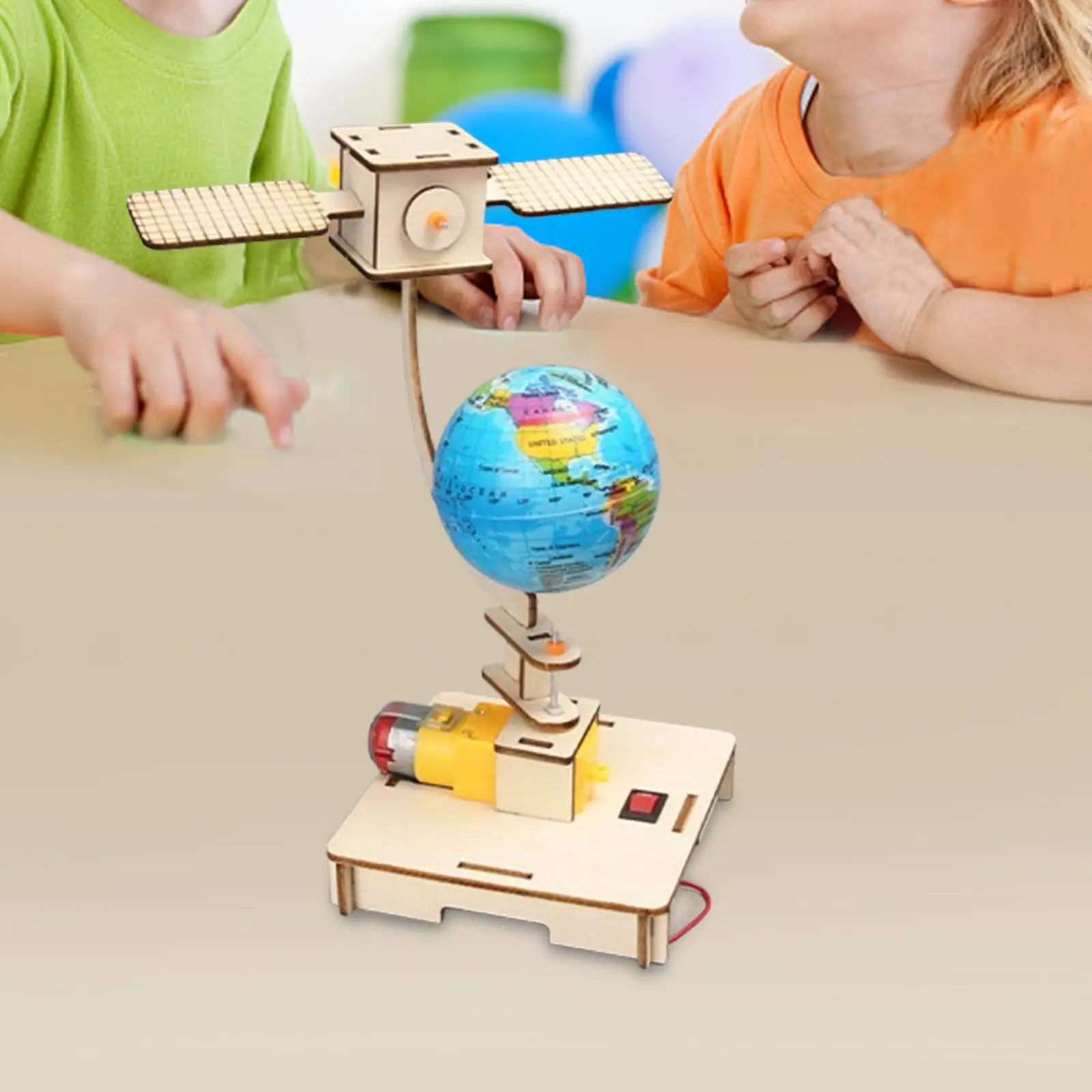 DIY Science Experiments Rotating System Model Training Toy Experiment Toy Hand