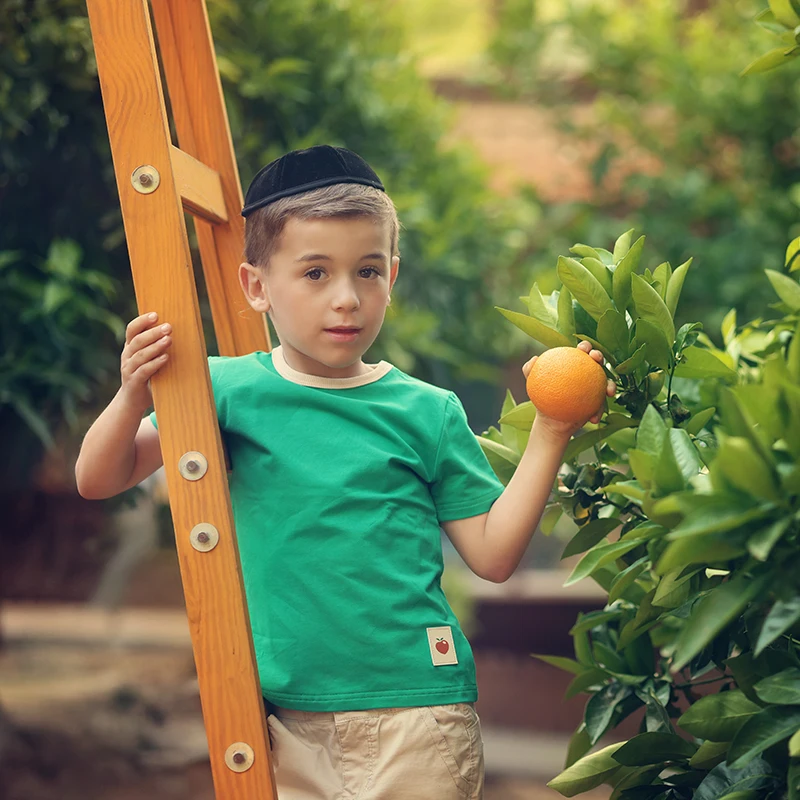 Ropa a juego para la familia, colección de verano, vestido para niña, camiseta para niño, conjunto para bebé, falda para niña, ropa verde de algodón para niño - imagen 3