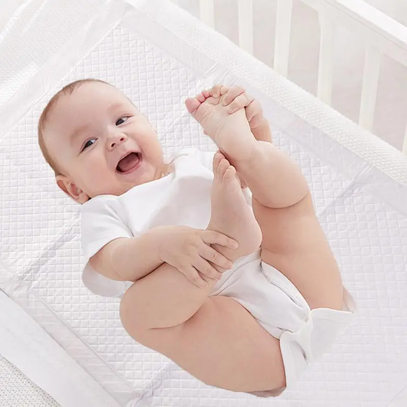 Cambiador de bebé, almohadillas de pañales ultrasuaves impermeables, 20 piezas, equipo de viaje ligero portátil para bebé para comodidad de viaje en casa y - imagen 2