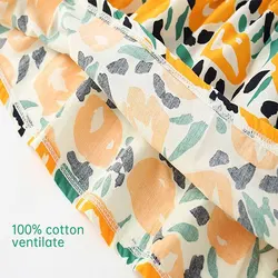 Vestido floral de algodón para niña – Tirantes suaves