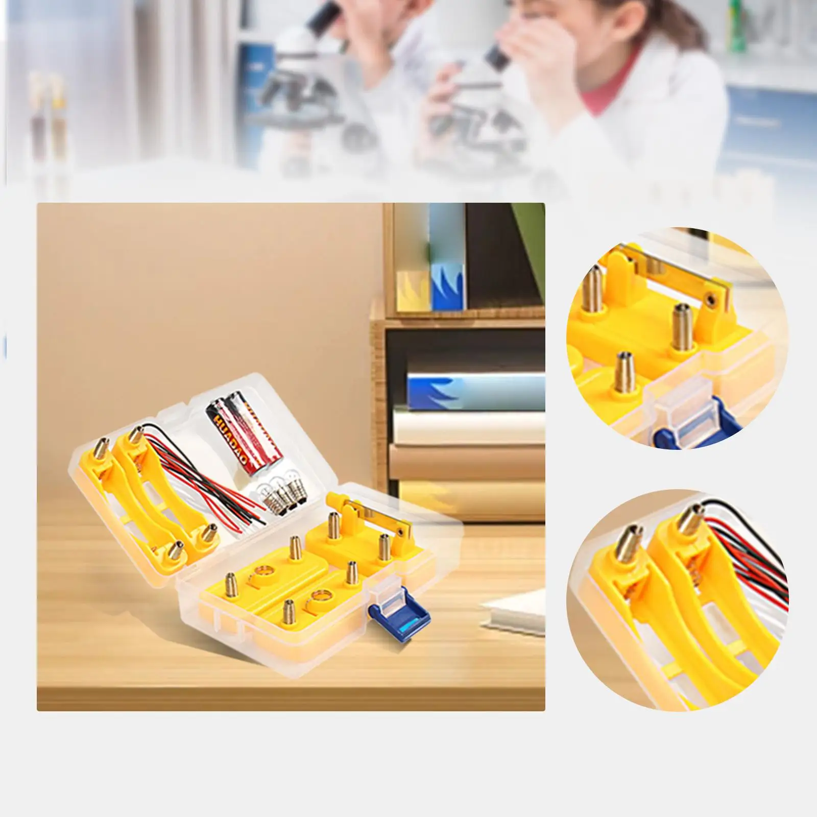 Circuito de aprendizaje de electricidad, manualidades DIY, estudiantes científicos físicos - imagen 4