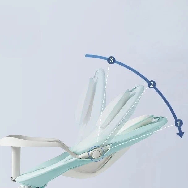 Mecedora eléctrica bebé con control portátil y tela de lino gris - imagen 2