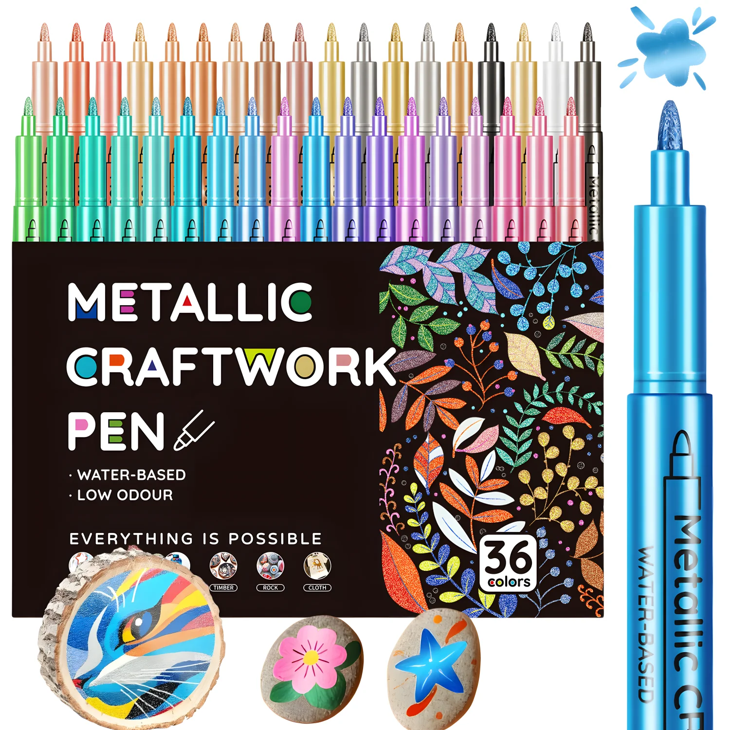 Rotuladores metálicos punta 1mm para manualidades creativas - imagen 5