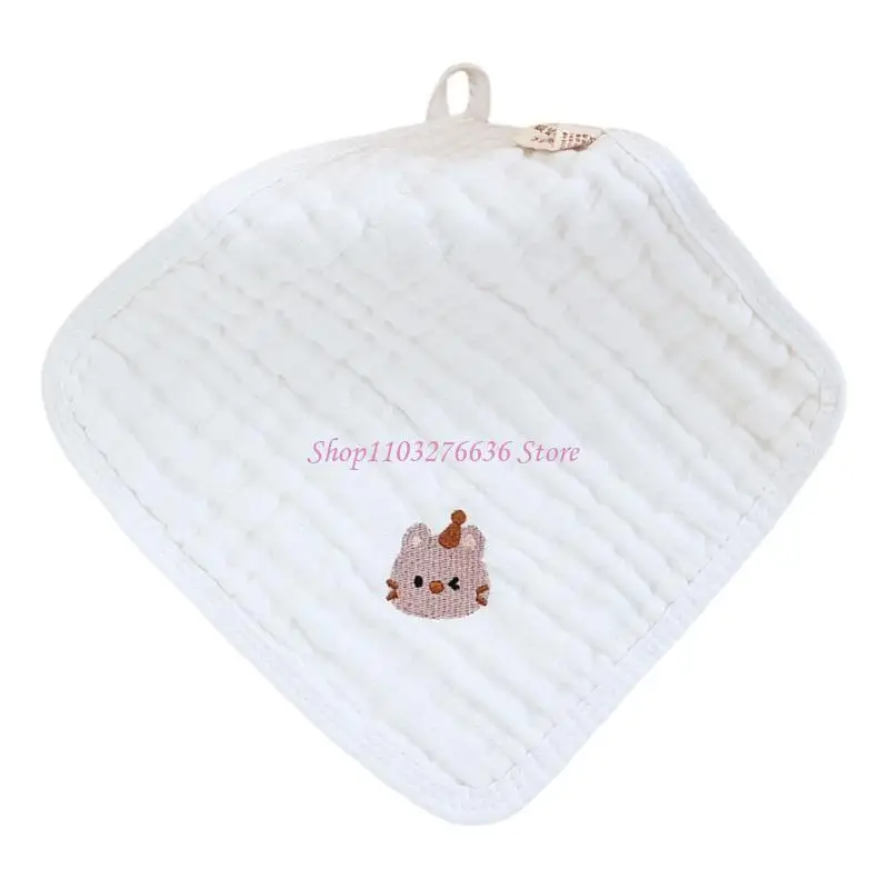 Paño para eructar algodón para bebé R6FD, 1 ud./5 uds., pañuelo pequeño, toalla 6 capas para niño - imagen 3