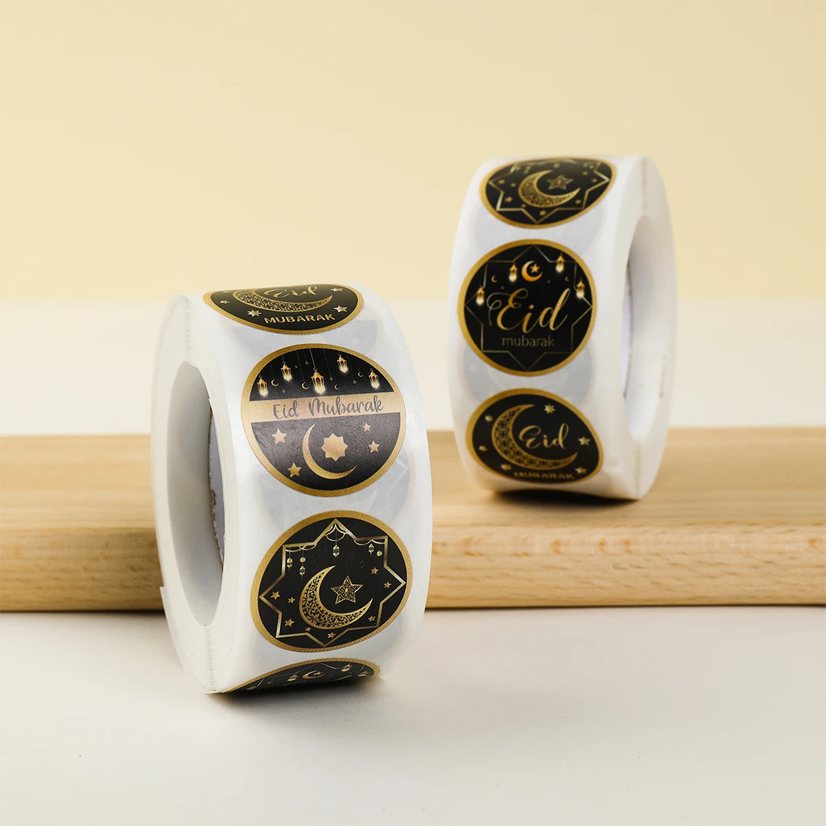 500 Uds. Pegatinas EID Mubarak 2025 Ramadán Kareem regalos embalaje sello pegatinas Islam musulmán Festival decoración de fiesta etiquetas de regalo EID - imagen 4