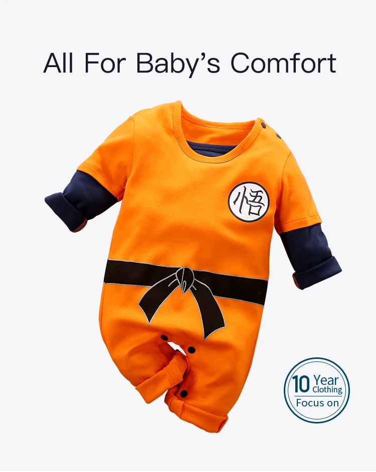 Conjunto de algodón para bebé con estampado anime