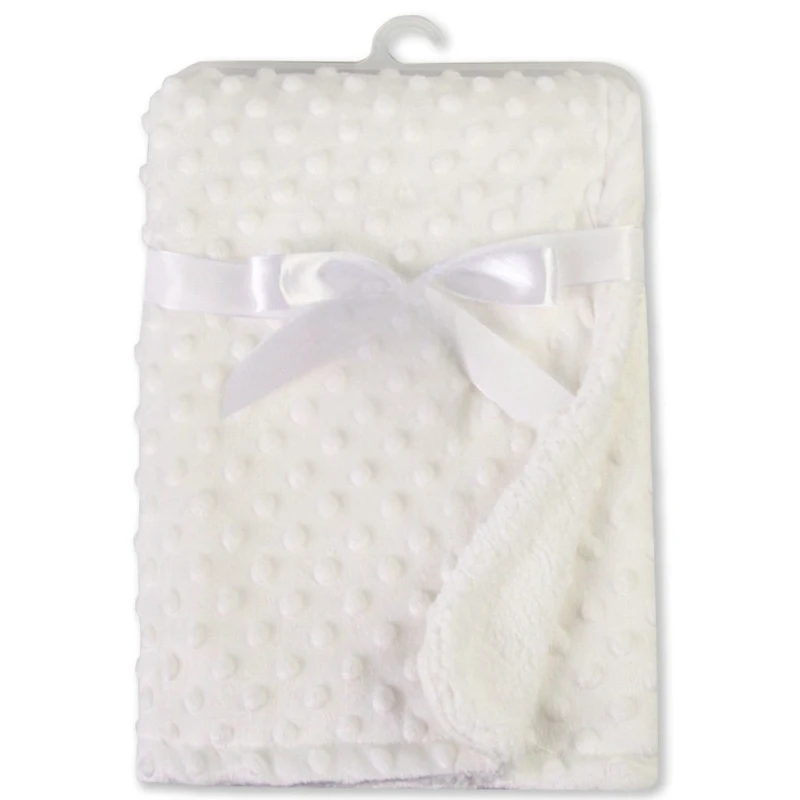 Manta polar burbujas doble capa para bebés y recién nacidos