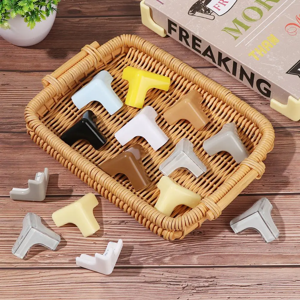 Protector de esquina de escritorio de mesa de silicona suave para bebés, 4 piezas, Protector de esquina seguro para niños, protectores de bordes de seguridad para bebés - imagen 3