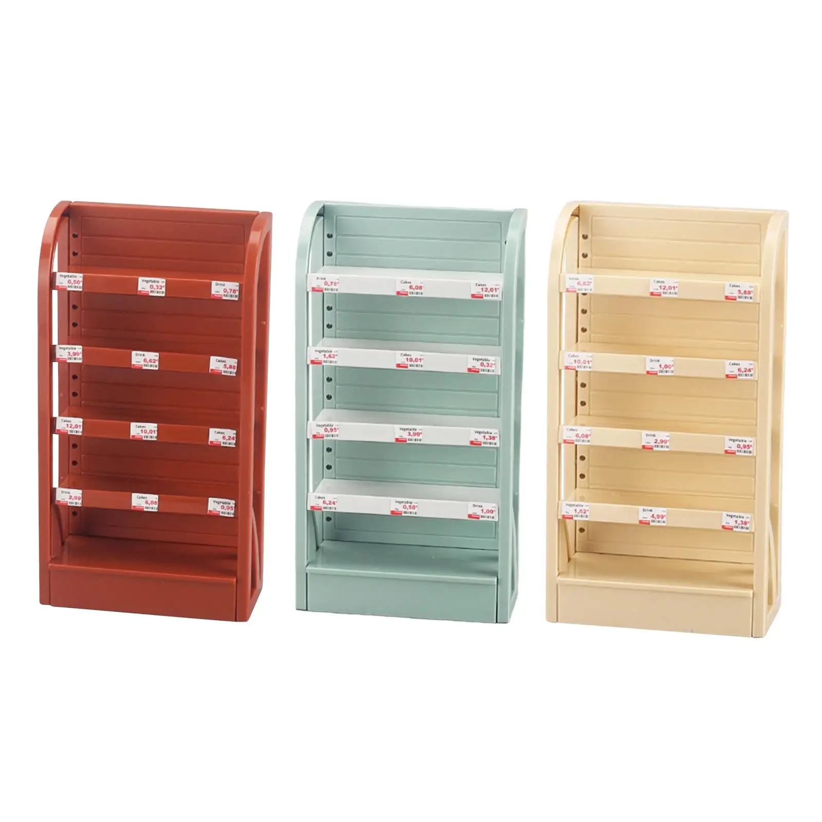 1:12 Dollhouse Shelf Display Rack Doll Accessories Decoration Dollhouse Decor Dollhouse Miniature Shelf for Bedroom Living Room