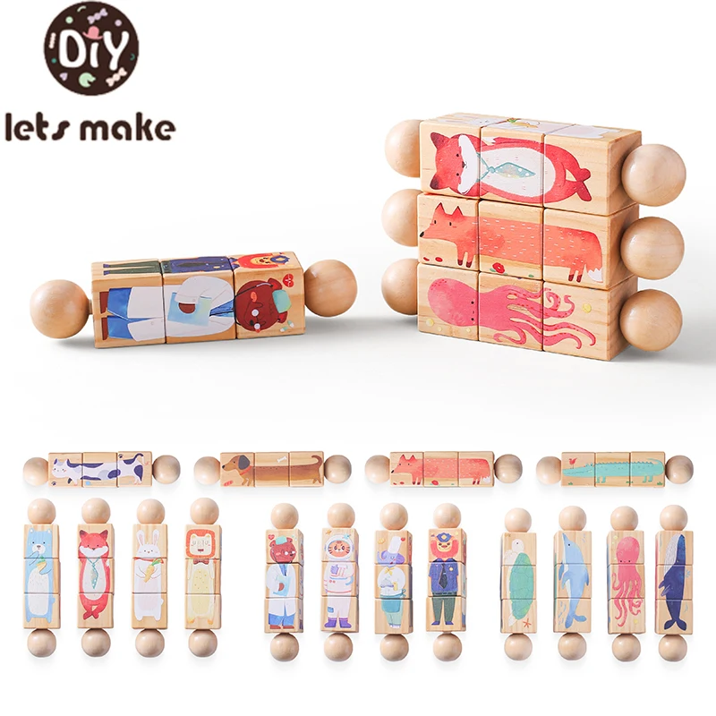 Sonajero de madera para bebé, juguete Montessori, campana de mano, capacidad de desarrollo manual, juguete para bebé de 0 a 12 meses, rompecabezas giratorio de animales, juguete educativo