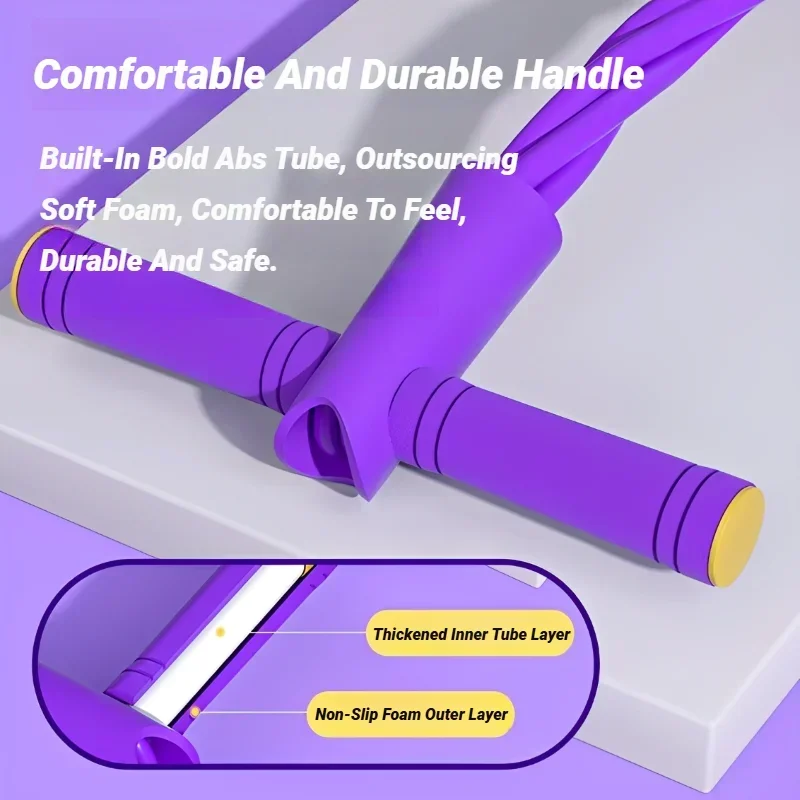 Tensor de cuatro tubos multifuncional para el hogar, Fitness, Yoga, fortalecimiento Abdominal, banda elástica, cuerda de tensión, asistencia para abdominales - imagen 3