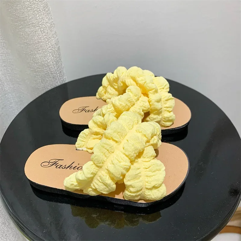 Zapatillas de princesa con correa cruzada para niños, sandalias antideslizantes de suela suave, zapatos casuales versátiles para niñas - imagen 5