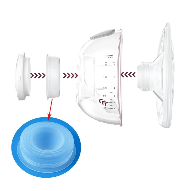 Repuesto para extractor de leche eléctrico V1/V2, diafragma de silicona, máquina de succión de leche, piezas de extractor de leche, accesorios de alimentación - imagen 2