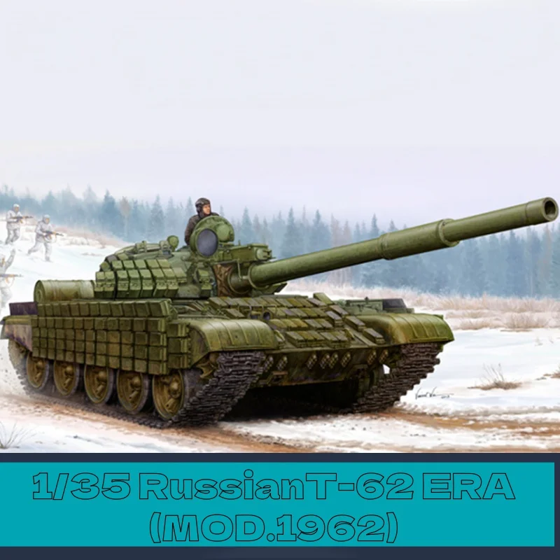 TRUMPETER 1/35 ruso T-62 ERA (MOD.1962) modelo de tanque de montaje de plástico