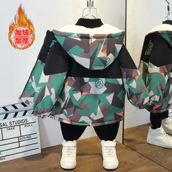 Chaqueta acolchada infantil con capucha – Abrigo de invierno para niños