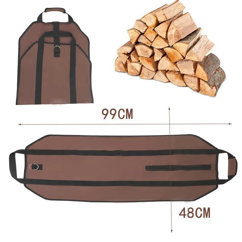 Bolsa de leña resistente para acampada y hogar - imagen 4