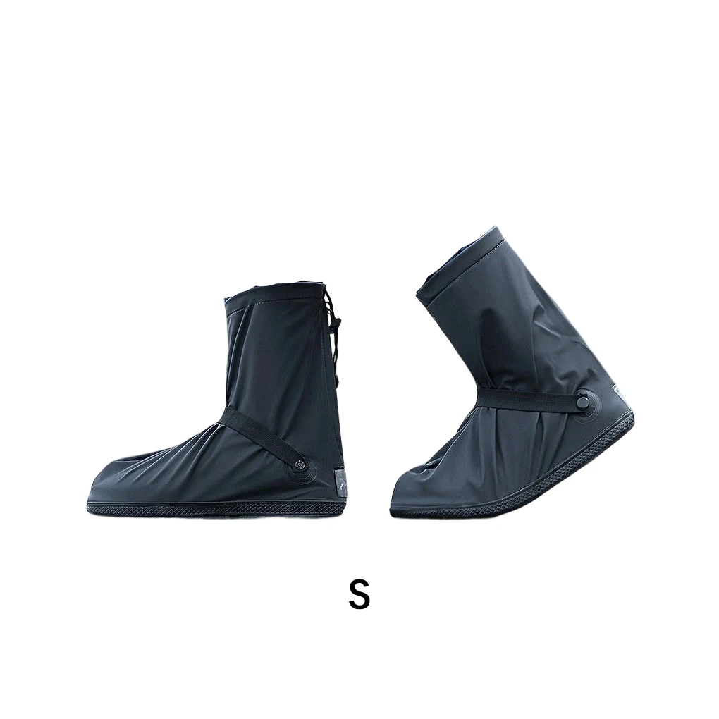 1 par de cubrezapatos impermeables antideslizantes para deportes al aire libre, accesorios protectores para carreras y senderismo, café para mujer S - imagen 2