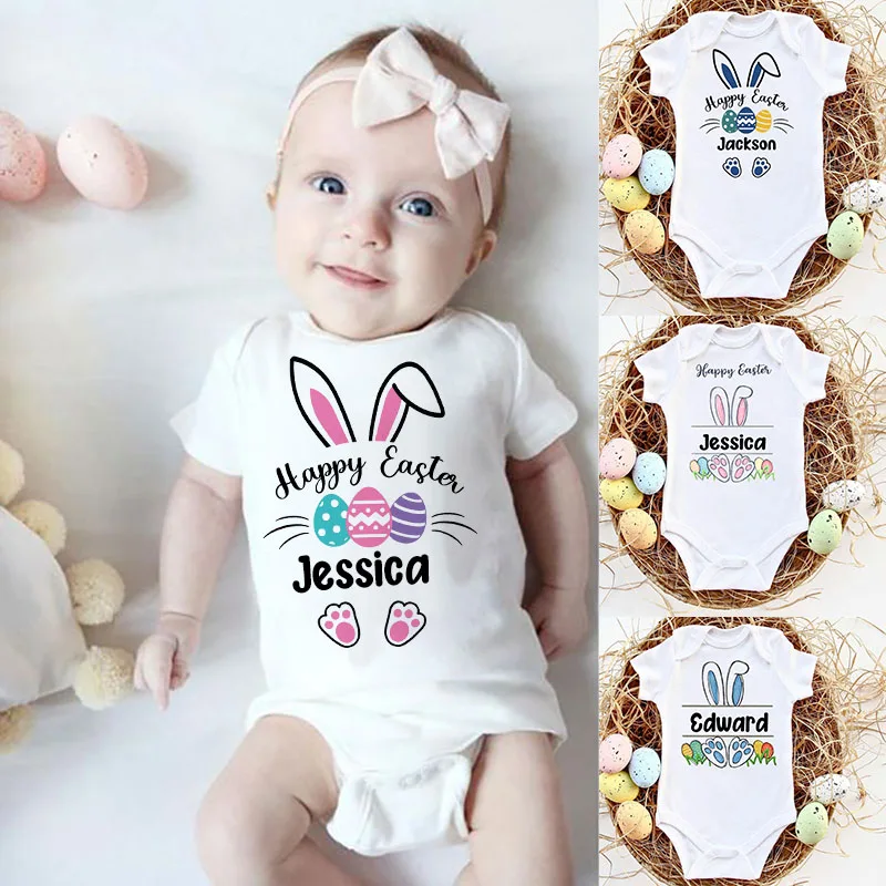 Body de Pascualita personalizado con nombre para bebé – Diseño conejito