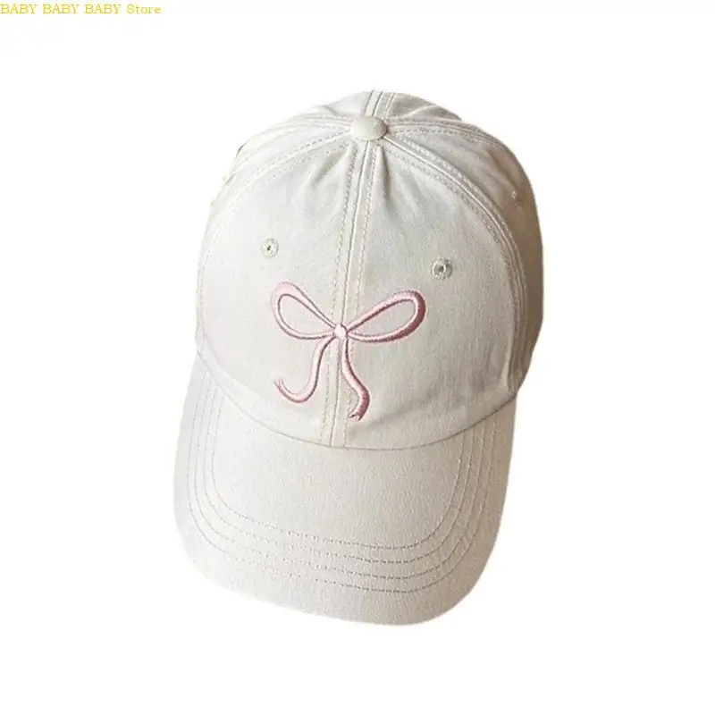 Q81A Gorra béisbol algodón para niña adolescente, para visitas parque y fotografías familiares - imagen 3