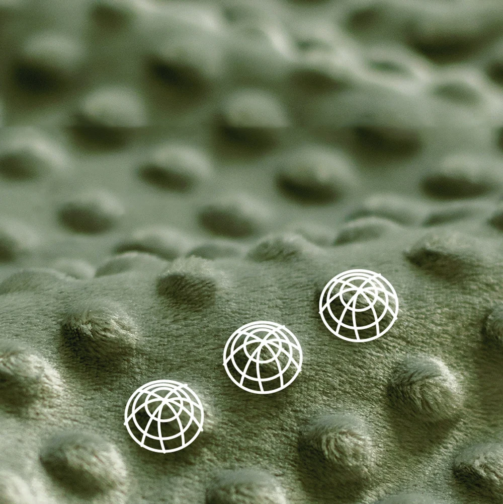 Manta de bebé de 120x150Cm, colcha cálida de invierno para bebé, colcha con estampado de oso de dibujos animados, colcha gruesa táctil Doudou para niños y niñas - imagen 3