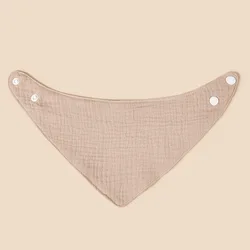 Babero triangular de algodón para bebé – Bandana sólido recién nacido