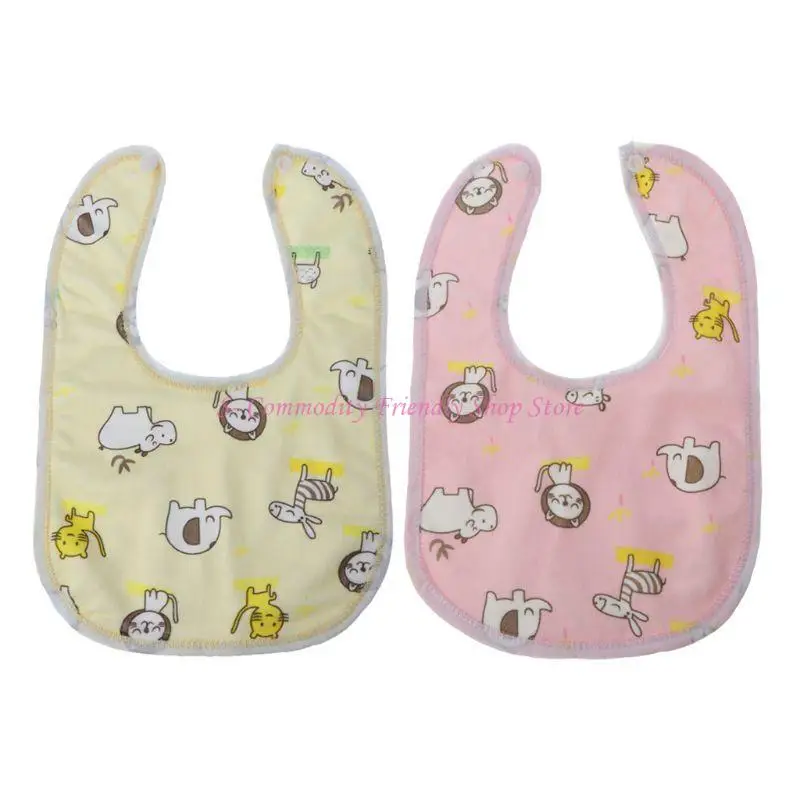 85ae Color aleatorio Estilo aleatorio Babero Babero impermeable para bebé Aleardado Impresión Toalla Multi Color - imagen 4